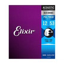 Elixir 11050 POLYWEB Light Acoustic Strings 12-53
