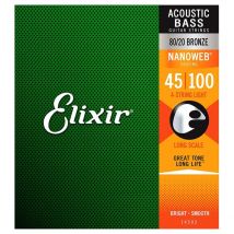 Elixir E14502 Nanoweb Phosphor Bronze Bass Strings 45-100