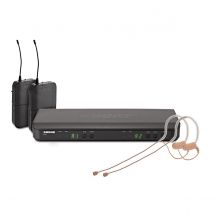 Shure BLX188E/MX53-S8 Dual Wireless Earset System with 2 x MX153