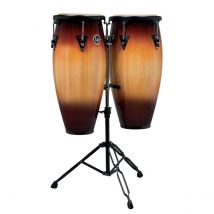 LP Aspire 11" & 12" Congas with Double Stand Vintage Sunburst