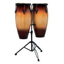LP Aspire 10" & 11" Congas with Double Stand Vintage Sunburst