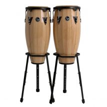 LP Aspire 10" & 11" Congas with Basket Stand Natural