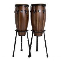 LP Aspire 10" & 11" Congas with Basket Stand Walnut