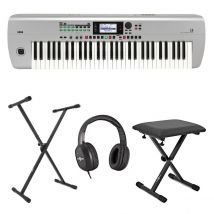 Korg I3 Portable Arranger Workstation Package Silver