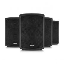 SubZero 80W 8" Active PA Speaker with Yoke Bracket 4 Pack