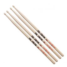 Vic Firth 7A Hickory Drumsticks 2 Pair Value Bundle