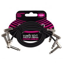 Ernie Ball P06222 12" Flat Ribbon Patch Cable 3-Pack