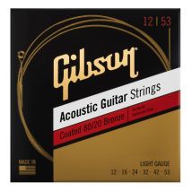 Gibson SAG-CBRW12 80/20 Bronze Coated Light Acoustic Strings 12-53
