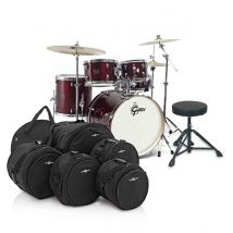 Gretsch Energy 22" Drum Kit w/Hardware Cymbals & Bags Wine Red