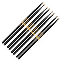 Promark Rebound 7A ActiveGrip Hickory 4 Pair Value Bundle