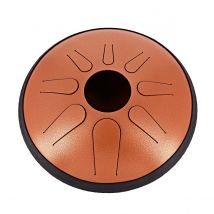 Idiopan Domina 12 Tunable Steel Tongue Drum Burnt Orange