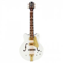 Electric Guitar Magnet White