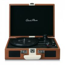 Lenco TT-120 Suitcase Turntable with BT and Built-In Speakers Brown