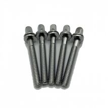 WorldMax 52mm Tension Rods 5 Pack Chrome