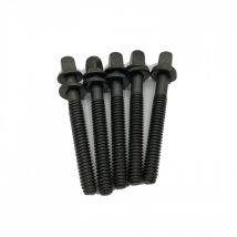 WorldMax 52mm Tension Rods 5 Pack Black