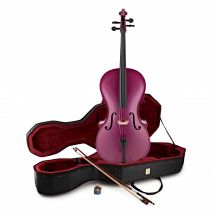 Student 1/2 Size Cello with Case by Gear4music Purple