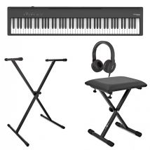 Roland FP-30X Digital Piano with Stand Stool and Headphones Black