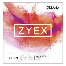 DAddario Zyex Violin Set Silver Wound D 4/4 Size Medium