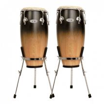 Toca Synergy DLX 10" & 11" Conga Set w/ Stand Coffee Fade