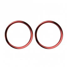 Bass Drum Os 2" Sound Hole Rings Red