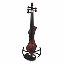 GEWA Novita 3.0 5 String Electric Violin with adapter Red Brown