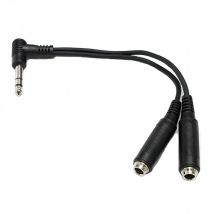 Custom Lynx 6.35mm Headphone Splitter Cable 20cm