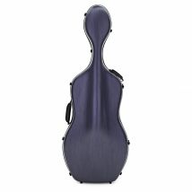 Young Polycarbonate Cello Case Brushed Blue