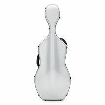 Young Polycarbonate Cello Case Brushed Silver