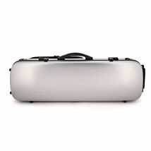 Young Polycarbonate Oblong Violin Case Brushed Silver