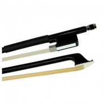 Glasser Fibreglass Violin Bow Half-Lined Leatherette Grip 4/4