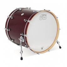 DW Design Series 22 x 18" Bass Drum Gloss Lacquer Cherry Stain