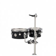 DW Design Series Concert Tom Set 8 + 10 Black Satin Lacquer