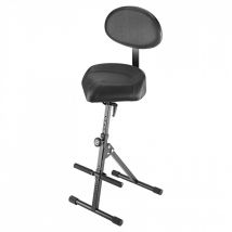 K&M 14050 Stool with Backrest Faux Leather