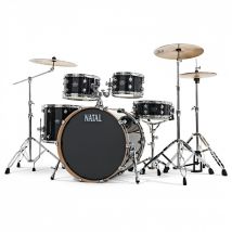 Natal Arcadia UFX 22 Am. Fusion 5pc Drum Kit w/Cymbals Black Spkl.
