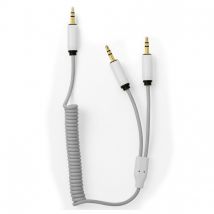 MyVolts Candycord Minijack - 2 x Stereo Minijack 30cm - Powder Grey