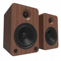 Kanto YU6 Powered Bookshelf Speakers Walnut