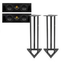 ADAM Audio A44H Active Studio Monitors Includes Stands