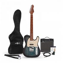 Knoxville Select Electric Guitar SSS + Amp Pack Denim Burst