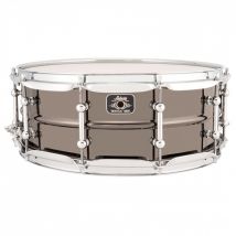 Ludwig Universal 14 x 5.5 Black Brass Snare Drum Chrome Hardware