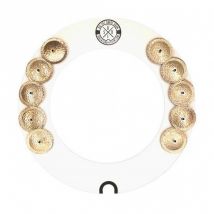 Big Fat Snare Drum Halo-Ring Snare-Bourine 14" White Copper