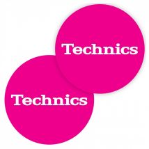 Technics Slipmat Simple 5 White on Pink