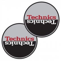 Technics Slipmat Moon 3 Silver & Red/ Black Mirror