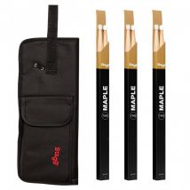 Stagg Nylon Stick Bag & Maple 7A Drumsticks Nylon Tip