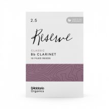 DAddario Organic Reserve Classic Bb Clarinet Reeds 2.5 (10 Pack)