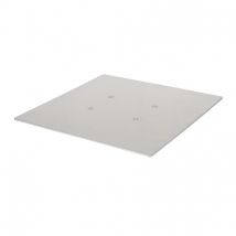 Equinox Quad Steel DecoTruss 500mm Base Plate Silver