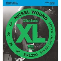 DAddario EXL220 Bass Guitar Strings Super Light 40-95 Long Scale