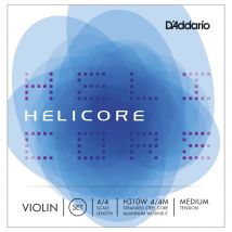 DAddario Helicore Violin String Set Aluminium Wound E 4/4 Med.