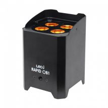 LEDJ Rapid QB1 RGBA Battery-Powered LED Uplighter Black Housing - Nearly New