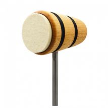 Low Boy Felt Daddy Natural w/ Black Stripes