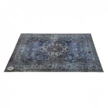 Drum N Base Vintage Persian Stage Rug Blue 130cm x 90cm